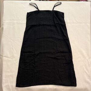 Black linen dress by FLW.  Size L.